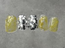 つめノさき/イエロー×シルバーニュアンス