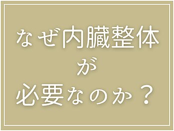 アネハ整体院/内臓整体の必要性