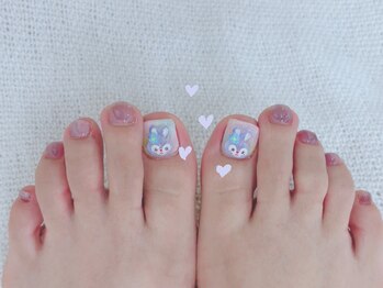 ザ バームシックス 銀座三丁目店(THE BALM six)/ステラルー/フットネイル/ピンク