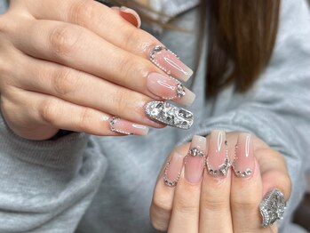 ブラソンネイル(Blossom nail)/埋めずくしネイル