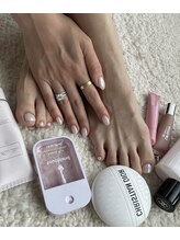 モモネイル(Momo Nail)/INSで話題パール感ミラーネイル