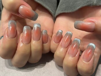 エムスラッシュ ネイル センター北店(M.SLASH)/チークマグネットネイル