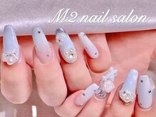 エムズ ネイルサロン(M2)/ブルーグラデーションネイル