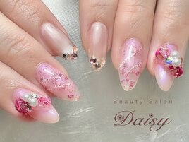 押し花ネイル/ジェルネイル