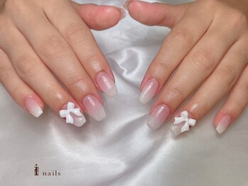 アイネイルズ 四条河原町店(I-nails)/リボンネイル￥6500～11500