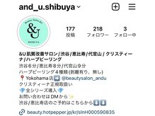 アンドユー ヨコハマ(&U Yokohama)/渋谷店Instagramございます