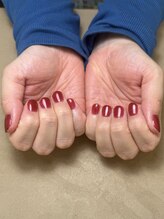 ハチニーキューネイルアトリエ(829 Nail Atelier)/ワンカラー＋パウダーネイル！