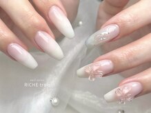 リッシュ トロワ(RICHE trois)/オフィス◎春のオーロラネイル