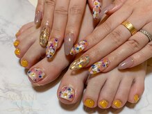 モアニ ヒロオ 渋谷店(MOANI Hiroo)/ハンドとフットでお揃いアート♪