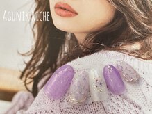 アグニークリッシェ(Agunik Riche)/【押し花ネイル】