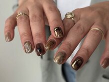 ミエレ(miele)/質感ブラウンゴールドニュアンス