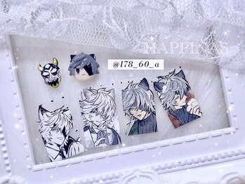 ハピナス(HAPPINAS)/痛ネイル/キャラクターアート/3D