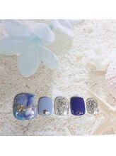 ネイルサロン&スクール ジーナ(GINA)/透け感☆チャームネイル