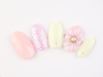 ネイルサロン アテナ(Athena)/持ち込みアートコース/お花