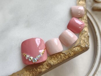 ネイルサロン アミュゼ/NEW　定額デザインフットジェル