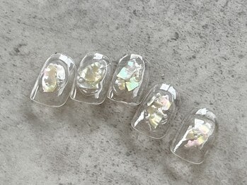 ナッピーネイル(NAPPY NAIL)/定額clear design¥6800オフ代別