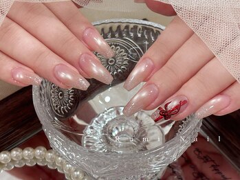 ワンホンネイル 新宿(Rumi Nail)/ヌーディー/スカルプ/冬ネイル