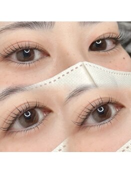 クララ 明野店(CLARA)の写真/朝のメイク時間短縮に！上下まつ毛パーマでぱっちりEYEを叶えよう♪
