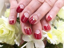 プルミエ ネイル(Premier Nail)/逆フレンチ★ボルドー