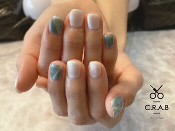 ワンカラー×GALAXYネイル