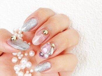 マグノリアネイル(magnolia nail)/ミディアムアート