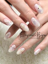 イリスネイル アンド ビジュー(E’risnail&Bijew.)/涼し気シンプルなホワイトネイル