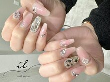 イル 神戸店/ピンク×チークネイル