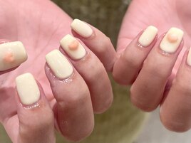 アイボリー×ピンクハート