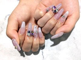 【スカルプ】マグネットネイル