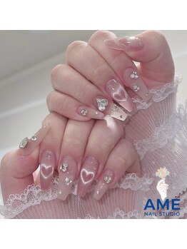 アメネイルスタジオ 小山店(AME NAIL STUDIO)/ハートマグネットパーツ付け放題