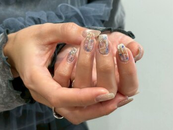 ディアブルー 辻堂店(diar blue)の写真/毎月変わる定額デザイン＊カラー変更OK◎洗練された奥行きニュアンスが大好評♪パラジェル/フィルイン対応