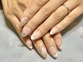 桜 フレンチネイル