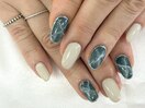 【森】大理石ネイル