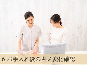 シーボン 熊本下通り店/6.お手入れ後のキメ変化確認