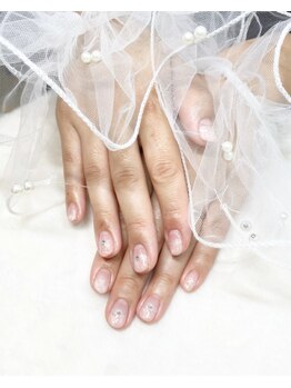 はあとねいる 宇都宮御幸ヶ原店/ニュアンスキラキラネイル