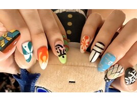 センサ手書きアートネイル♪