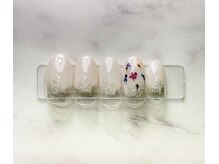 ネイル クレアーレ(Nail creAre)/3~4月定額1 &nbsp;押し花　¥8470