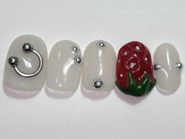 立体イチゴネイル￥9000