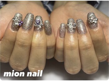 ミオンネイル(mion nail)/ラメワンカラーネイル