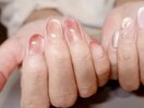 りんごのニュアンスネイル