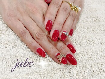 ジュベ(jube)/バタフライレッドネイル