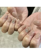 アンダーバーホワイト 大阪上本町店(_WHITE)/ちゅるんシンプルネイル