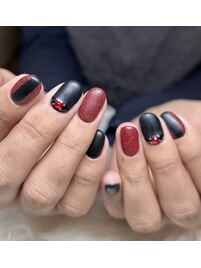 秋冬ネイルマット持ち込みアート