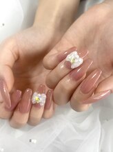 private salon Ruly nail/ワンカラーにワンポイント♪
