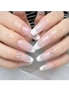 チップ長さ出し×フレンチ
