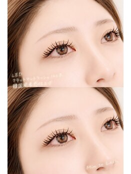 ミントラッシュ 郡山桑野店の写真/新メニュー！【LEDフラットマットラッシュ120本￥7000】お手頃価格でモチが良い最新技術で持続力バツグン！