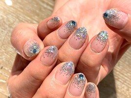 ラメグラ＆ストーン追加