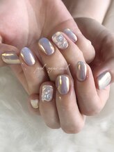 ピンクシュガーネイル(pink sugar nail)/うるうる韓国風ふんわりガーリー