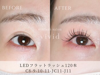 ビビッド(vivid)/【LEDフラットラッシュ120本】