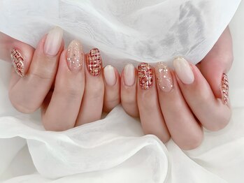 サロン ド リリー(salon de Lily)/《パラジェル》ツイードネイル